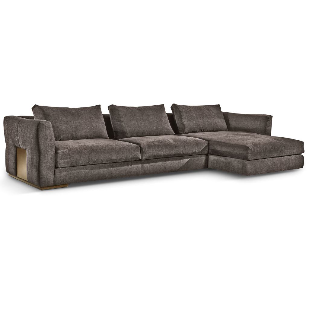 Eddie 133 wide corner online sectional with ottoman